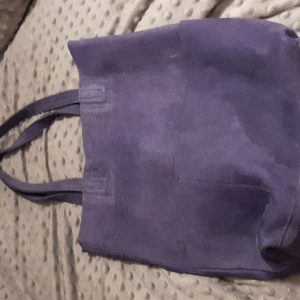 Noonday Collection leather cobalt bag